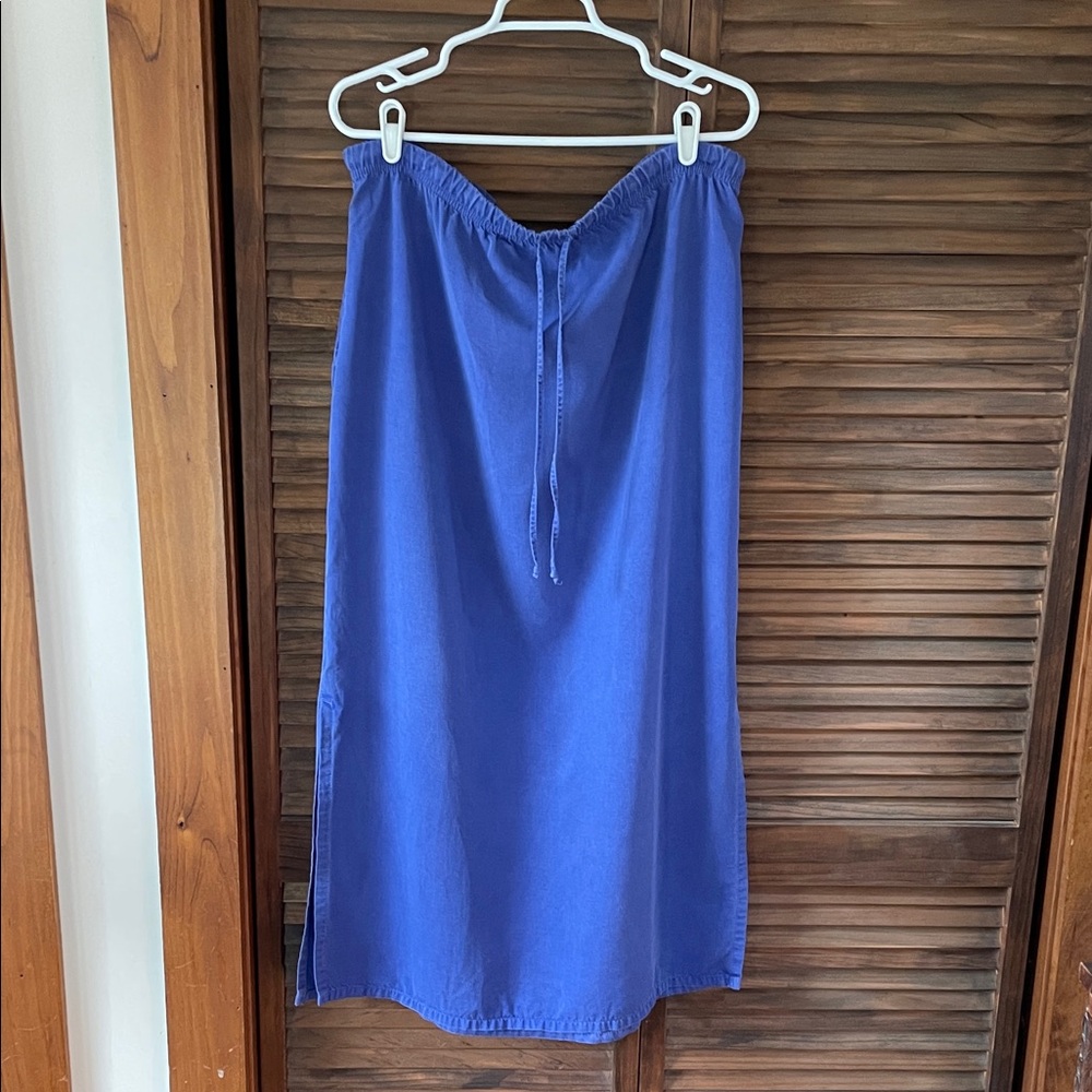 Lovely Vintage Lilac Tencel Maxi Skirt (L)